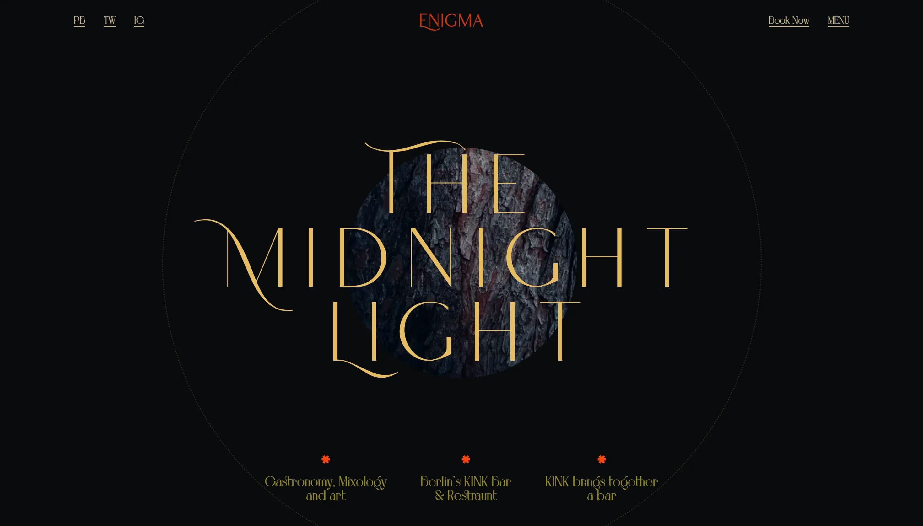 Screenshot of Brand Website GSAP project